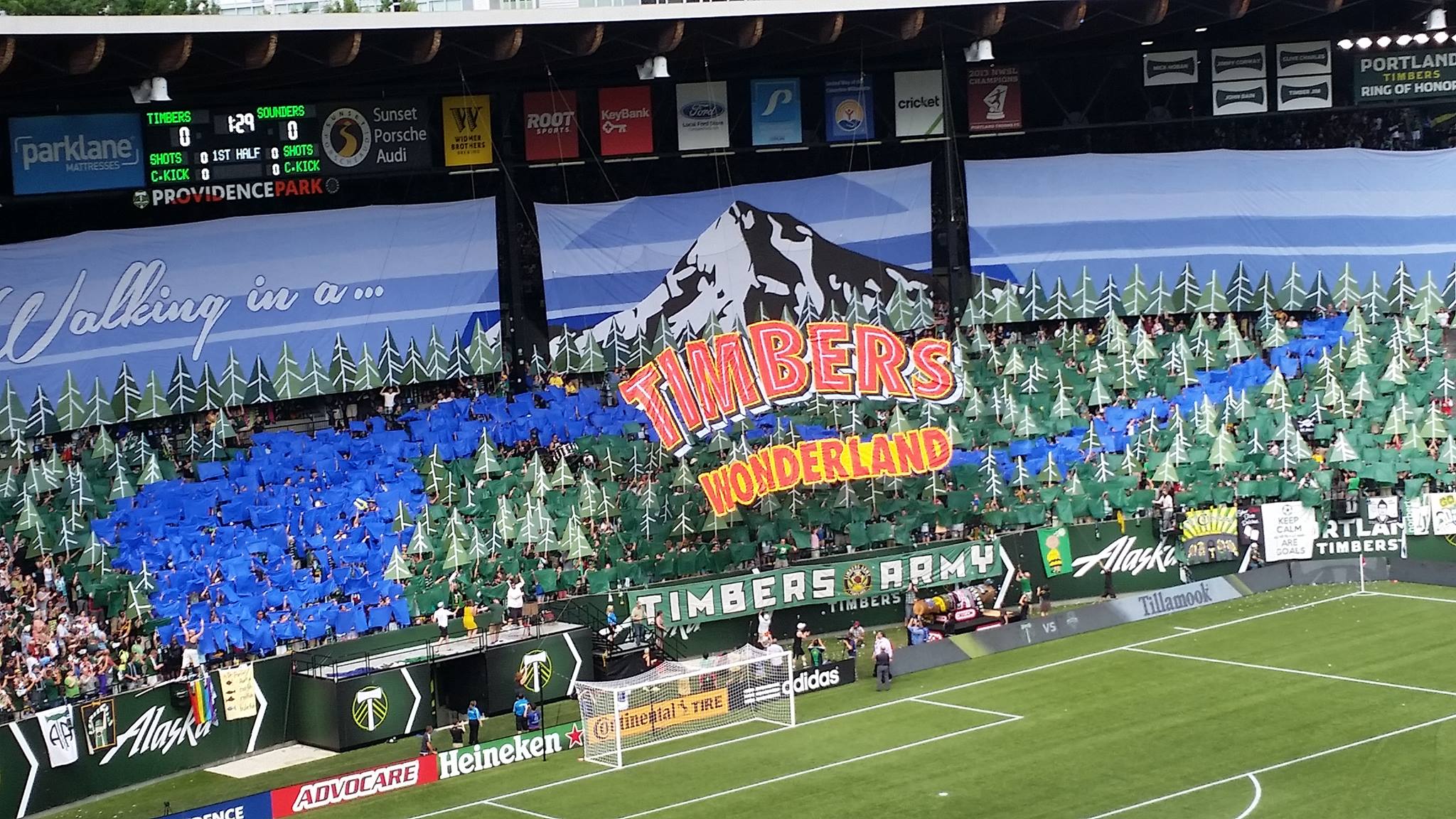 Portland Timbers 4-1 Seattle Sounders from Providence Park